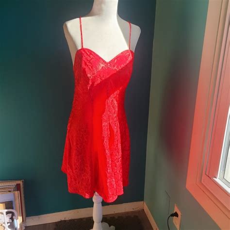 Vintage Intimates Sleepwear Size Medium Vintage Lingerie S Lingerie Chemise Corset Back