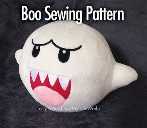 DIY Super Mario Boo Plush Sewing Pattern 6in Size BEGINNER - Etsy Canada