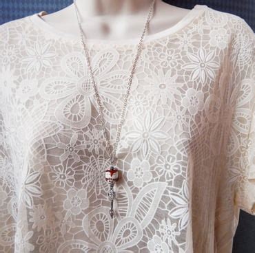 Owl And Pussy Cat Charm Necklace Folksy