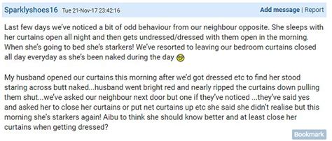 Mumsnet Users Reveal Their Naked Neighbour Won T Cover Up Daily Mail