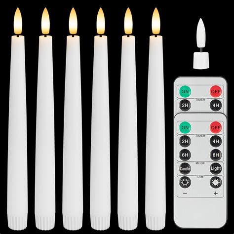 Amazon Sehnsy Real Wax Flameless Taper Candles With Remote