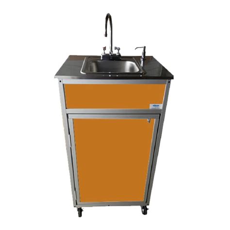 Shop MONSAM Brown Single-Basin Stainless Steel Portable Sink at Lowes.com