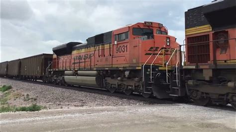 Bnsf Gevo Leads A 2x2 Empty Rwsx Coal Train Youtube