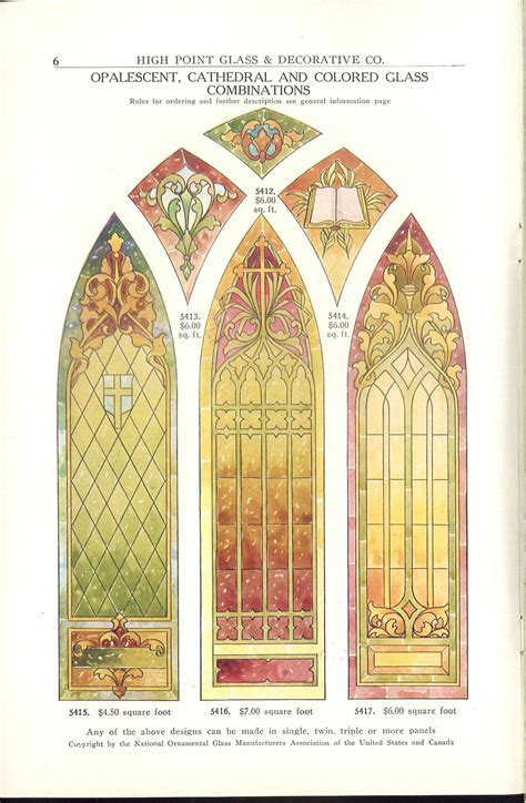 "Revised" international art glass catalog : church : National