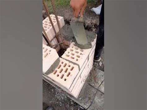 Раствор #раствор #кирпичнаякладка #колонна КИРПИЧНАЯ КОЛОННА #стройка ...