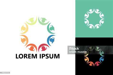 Colorful Study Group Logo Template Design Vector Stock Illustration ...