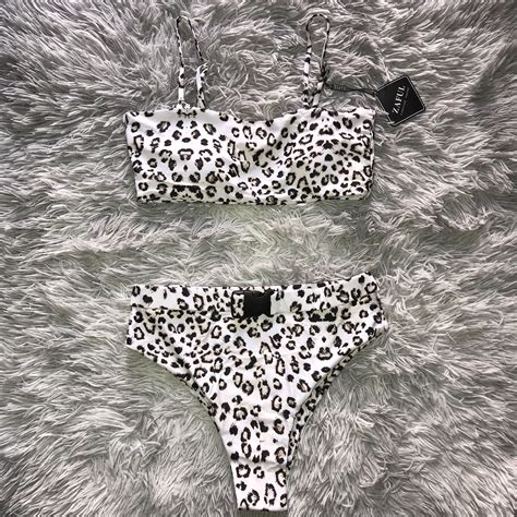 Leopard Print Bikini Swimsuit Women S Fashion Swimwear Bikinis Swimsuits On Carousell