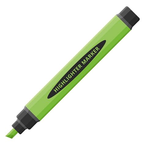 Green Highlighter Marker Pen 4557517 Vector Art At Vecteezy