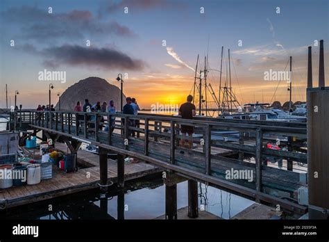 Morro Bay Sunset Stock Photo - Alamy