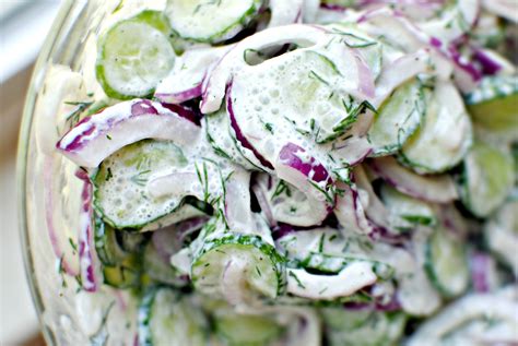 Simply Scratch Cucumber Salad With Sour Cream Dill Dressing Simply Scratch