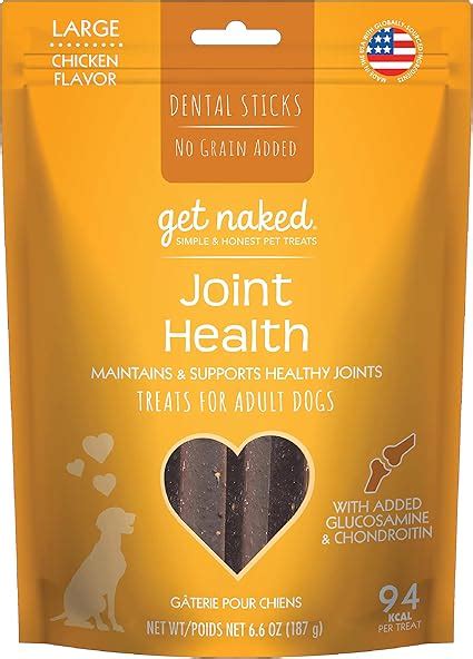 Amazon Get Naked Grain Free 1 Pouch 6 6 Oz Joint Health Dental Chew Sticks Large Pet