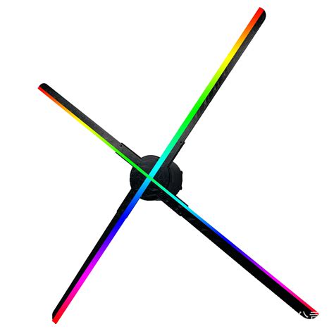 Naked Eye 3D Holographic Projection Advertising Machine Wall Mounted Stereo Fan Splicing Screen
