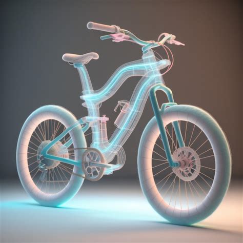 Premium Photo A Bike With A Blue Light That Says The Bike Is
