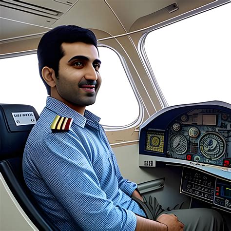 Pilot Mohammad Faridzadeh in the plane - Arthub.ai