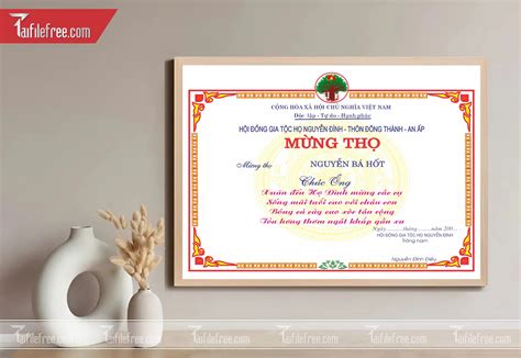 Giấy Mừng Thọ Người Cao Tuổi_GK44