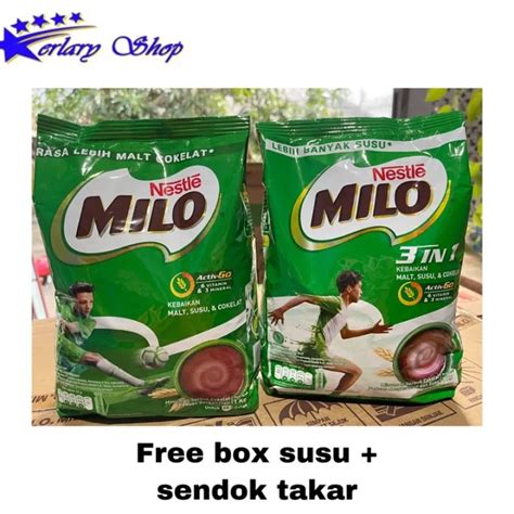 Milo Active Go 3 In 1 Pouch 1kg Milo Active Go Pouch 1kg Free Box