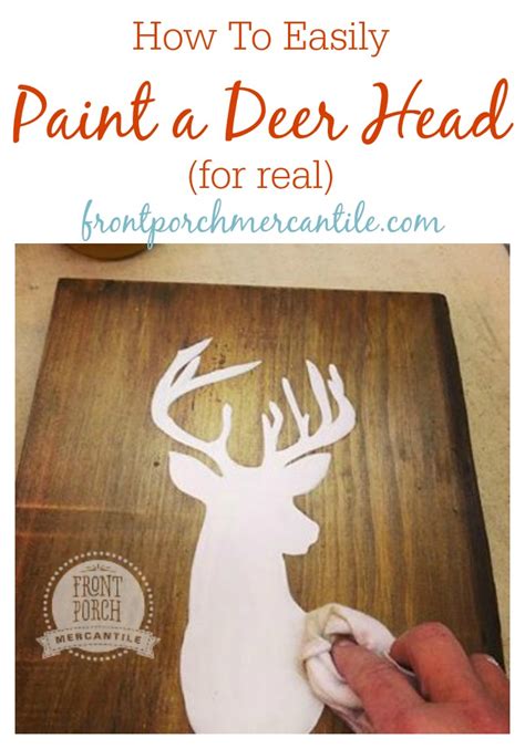 Deer Silhouette - how to easily paint a deer head silhouette