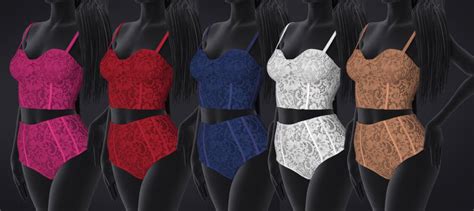 Lingerie Set 5 3D Model By EVgenia