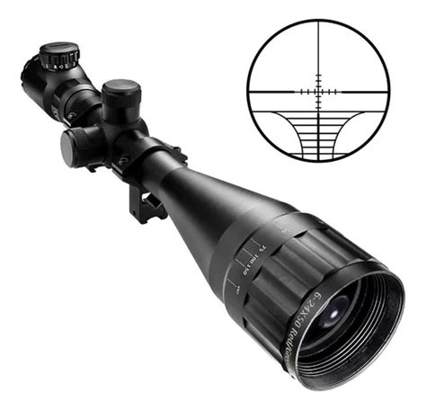 Luneta Mira 6 24x50 Aoeg Para Espingarda Carabina Sniper Nfe