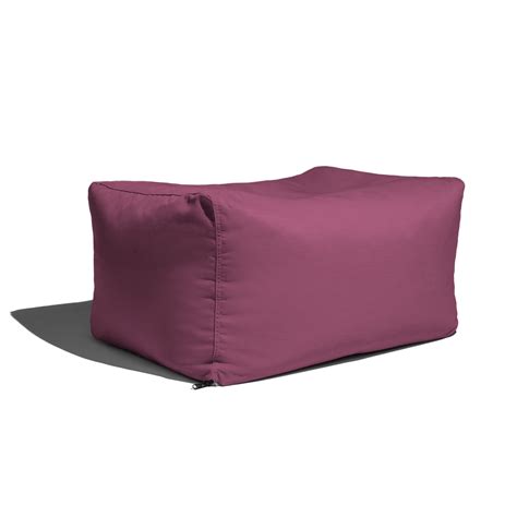 Jaxx Bean Bags Jaxx Sunbrella Patio Outdoor Ottoman Iris - Walmart.com