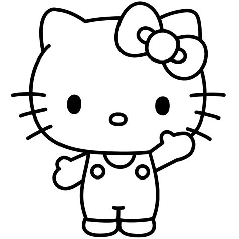 Desenho Da Hello Kitty Para Imprimir E Colorir