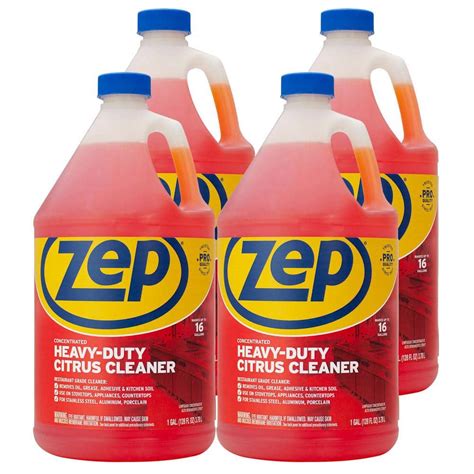 Zep 128 Oz Commercial Heavy Duty Citrus Degreaser Case Of 4 Zucit128ca