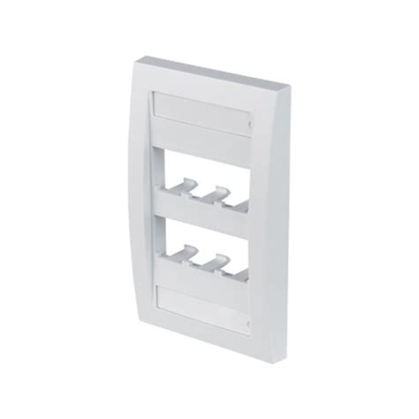 PANDUIT CFPE6WHY Placa De Pared Vertical Ejecutiva Salida Para 6 Puert