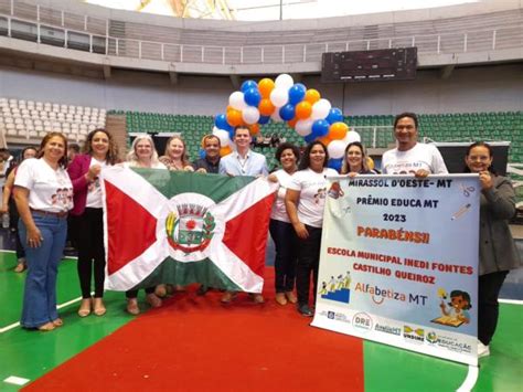 ESCOLA DO MUNICÍPIO DE MIRASSOL O ESTE RECEBE PREMIAÇÃO PELO