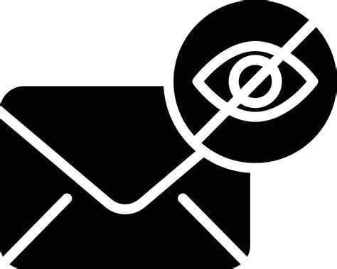 Hide Mail solid and glyph vector illustration 36766262 Vector Art at
