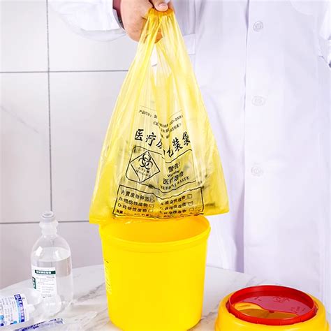 Good Toughness Autoclave Plastic Disposable Yellow Infectious Ldpe