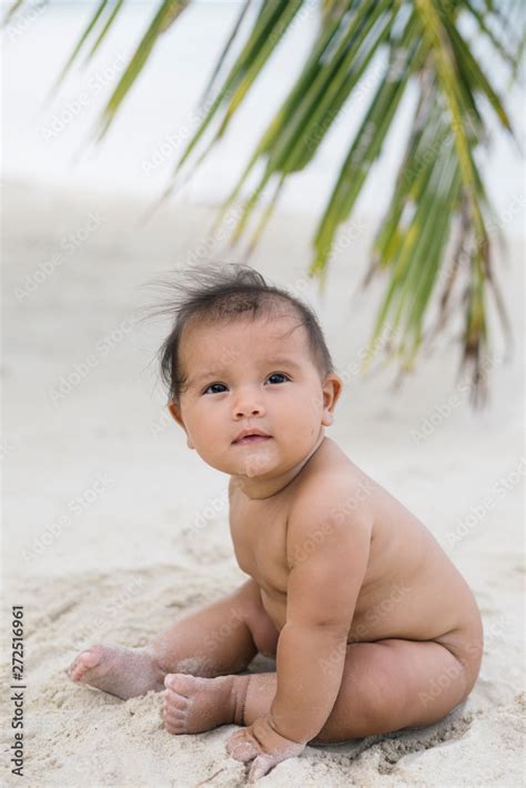 Naked Beach Baby Stock Photo Adobe Stock