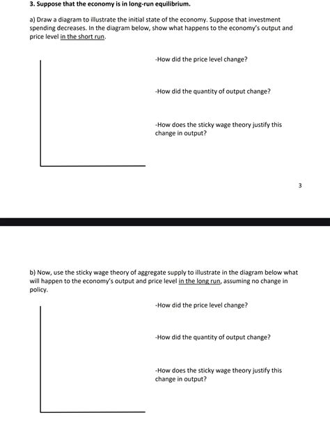 Solved 3 Suppose That The Economy Is In Long Run Chegg