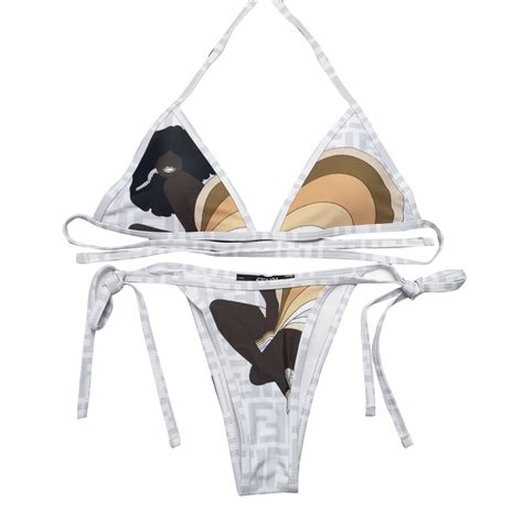 Luxury Famous Brand Bikini Print Tie Rope Two Piece Women Swimwear Sexy Thong Bikini Wholesale