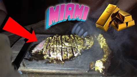 Eating A K Gold Steak In Miami Youtube