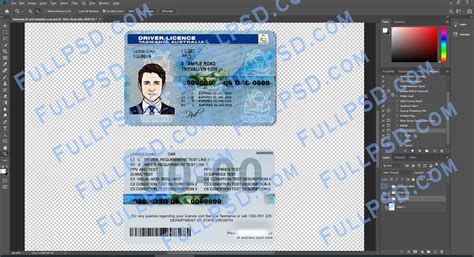 Download Australia Tasmania Driver License Psd File Photoshop Template