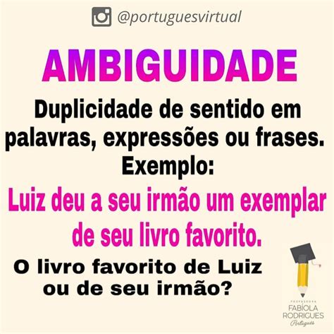 Ambiguidade - Português
