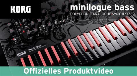 Korg Minilogue Bass Limited Edition Offizielles Produktvideo Youtube