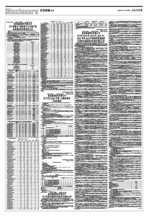 2024年01月12日 第65版：信息披露 上海证券报