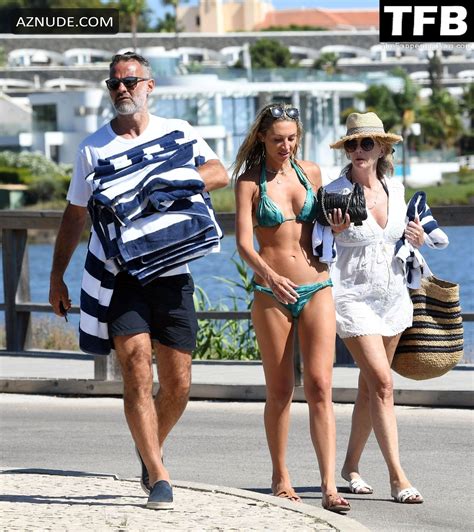 Zara Charles Sexy Seen Flaunting Her Hot Bikini Body At The Beach In Portugal Aznude