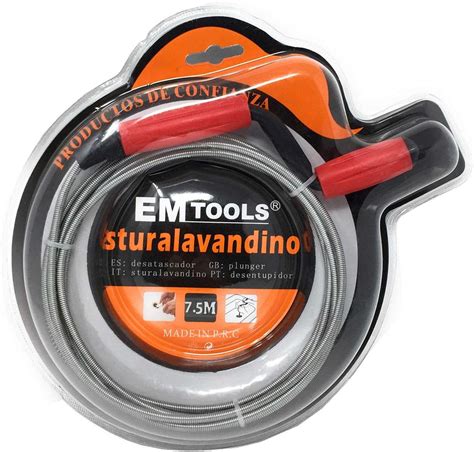 Emi Tools Cable Desatascador 7 5 Metros Amazon Es Hogar Y Cocina