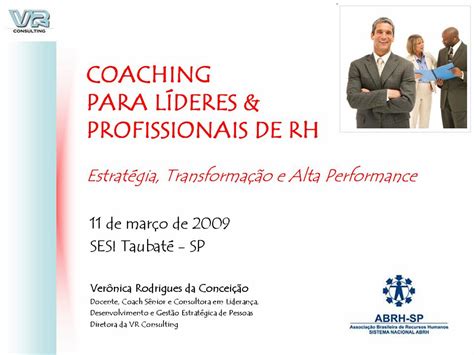 Palestra Coaching Para L Deres E Profissionais De Rh Abrh Grupo