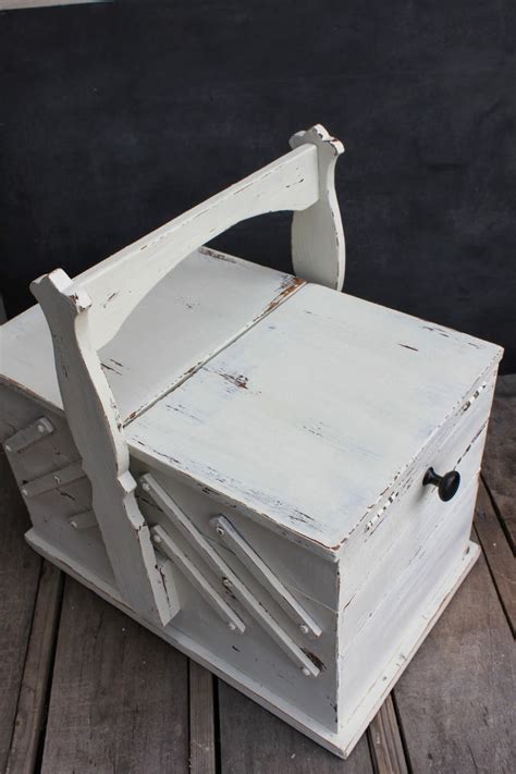 Namely Original Painted Vintage Sewing Box