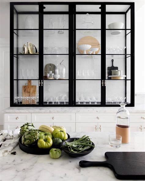 Metal Kitchen Cabinets With Glass Doors Kitchen Cabinets