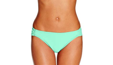 Hula Honey Aqua Side Tab Hipster Bikini Bottom Swimsuit For Women Size Xs Makhsoom