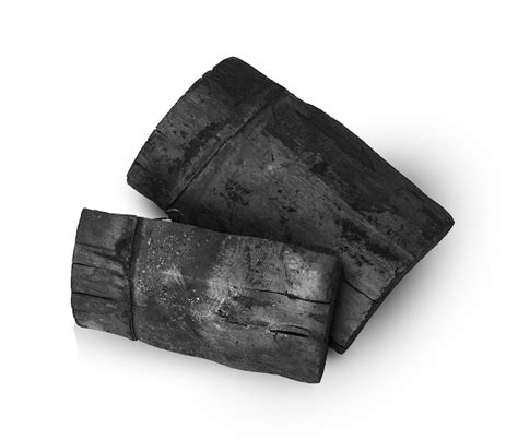 Premium Photo | Bamboo charcoal isolated on white.