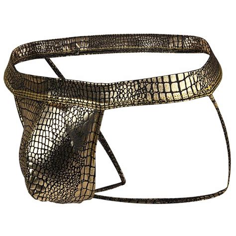 Fullnoon Fulltime Tm Hot Men S Thong Underwear Snake Texture Design Low Rise Jockstrap T Back