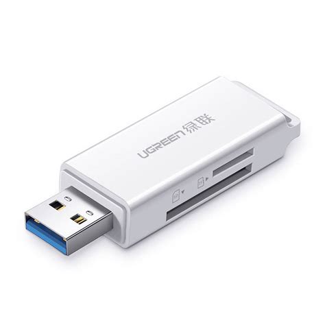 Ugreen Portable TF SD Card Reader For USB 3 0 White CM104 Shop Ugreen Pl