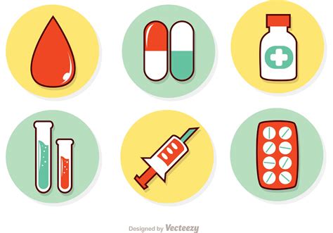 Medicine Sets Vector Pack 84550 Vector Art At Vecteezy