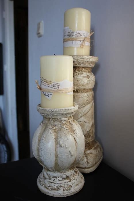 Гипсовые подсвечники в стиле Винтаж из пластиковых бутылок - Russian ...