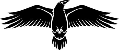 flying crow  vector clipart images  creazillacom
